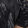 Aislor Kids Big Boys Sparkly Vest Shirt Jacket Jazz Hip Hop Stage Performance Waistcoat Coat Black 8-9 Years view 4