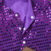 Aislor Kids Big Boys Sparkly Vest Shirt Jacket Jazz Hip Hop Stage Performance Waistcoat Coat Purple 7-8 Years view 4