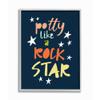 The Kids Room by Stupell Potty Like A Rock Star Typography Gray Framed Wall Art, 11x14, Multi-Color view 1