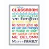The Kids Room by Stupell in This Classroom Rules Typography Gray Framed Wall Art, 11x14, Multi-Color view 1