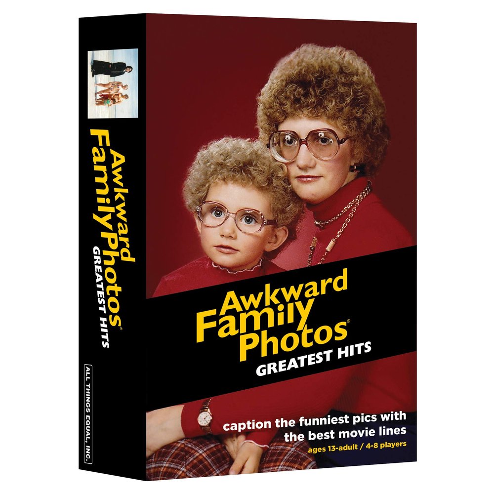 Awkward Family Photos Greatest Hits - Caption Hilarious Pics with Memorable Movie Lines, Best of Original & Vol 2, Plus New Pics & Movie Lines, Age 13 & Up, Better Cards, Bigger Images & A Card Box