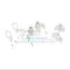 Aluminum Front C-Hubs + Front & Rear Knuckle Arms For Traxxas 1:10 4WD MAXX 89076-4 / 4WD MAXX with WideMAXX 89086-4/1:8 4WD Maxx Slash 6S 102076-4 Upgrades - Silver view 1