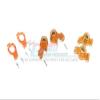 Aluminum Front C-Hubs + Front & Rear Knuckle Arms For Traxxas 1:10 4WD MAXX 89076-4 / 4WD MAXX with WideMAXX 89086-4/1:8 4WD Maxx Slash 6S 102076-4 Upgrades - Orange view 1
