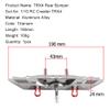 RZXYL Aluminum Rear Bumper with Trailer Hitch for 1/10 Traxxas TRX4 RC Crawler Upgrade Parts (Titanium) view 2