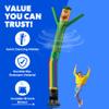 LookOurWay Air Dancers Wacky Waving Inflatable Tube Man Set - 20 Feet Tall Inflatable Dancing Man with Blower for Business Advertising - St. Patrick's Day Theme - Leprechaun view 3