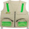Eagle Eye Explorer Combination Set: 1 Tan X-Small Explorer Kids Cargo Vest: Reflective Safety Straps + 1 Green 8x21 Mag. Binoculars: Soft Rubber Eye Piece for boys & girls, Waterproof view 2