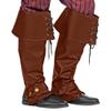 Widmann 09816 Leather Look Boot Covers Unisex - Adult, Brown, One Size view 1