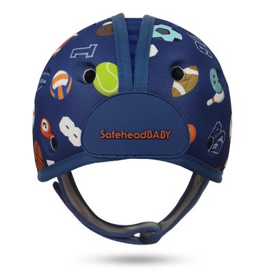 SafeheadBABY Soft Baby Head Protector Helmet for Crawling and Walking 724 Months Ultra-Lightweight & Breathable Infant Safety Helmet That Grows with Your Baby (Head Circ. 4052 cm) Sporty Blue