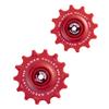TRiPEAK 12/14T Jockey Wheel Pulley Set, 2 pcs for SRAM 12 Speed E-Tap AXS RED E1/Force E1 Road Rear Derailleur, red (G5 Ceramic Balls) view 1