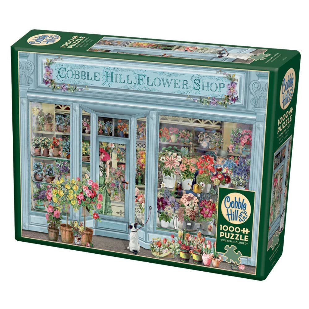 Cobble Hill 1000 Piece Puzzle - Parisian Flowers - Sample Poster Included