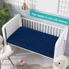 Pack and Play Mattress Protector Sheets Fitted Waterproof Pack and Play Mattress Pad Cover, Compatible with Graco Pack n Play & Dream On Me & Pamo Babe, Playpen/Playard Sheet Quilted, Navy, 39" x 27" view 4