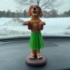 Franchise Figurine Co Hula Dog Dashboard Doll Car Accessories Bobblehead for Van Life and Beach Creations | German Shepherd | Golden Retriever | Labrador Retriever (Golden Retriever) view 2