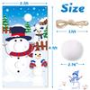 CiyvoLyeen Snowman Toss Games Banner, Winter Christmas Holiday Party Cornhole Game with 5 Snowballs for Kids Adults Family Gathering Indoor Outdoor Frozen Party Supplies view 3