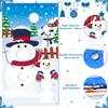 CiyvoLyeen Snowman Toss Games Banner, Winter Christmas Holiday Party Cornhole Game with 5 Snowballs for Kids Adults Family Gathering Indoor Outdoor Frozen Party Supplies view 4