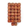 Scarlet Scarab Dice with Gold Pips 16mm (5/8in) D6 Pack of 50 Wondertrail view 1