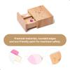 UMU Wooden Beauty Salon Toys for Girls Makeup Playset 12 Piece Kit with Makeup, Brush, Mirror and Cosmetics Case, Best Gift for 3, 4, 5+ Girls Kids view 2