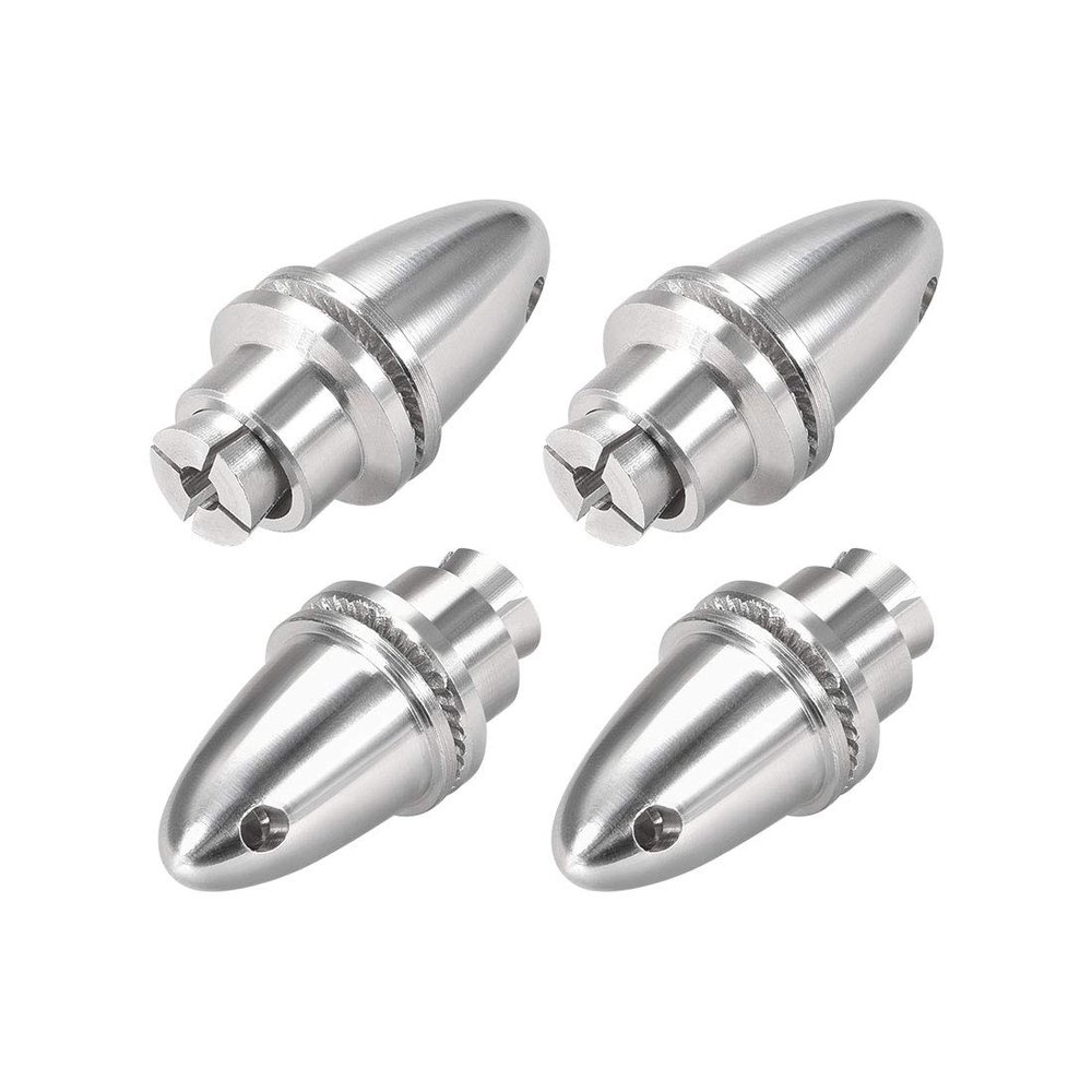 uxcell 4PCS RC Airplane Spinners Propeller Adapter Saver for Shaft Brushless Motor (3.17mm Aperture and 6mm Output Axle)