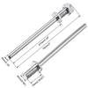 uxcell 5/16 Inch Diameter x 3 Inch Length Landing Gear Steel Axle Shaft Drive Axle with Nuts for RC Airplane - 6PCS view 2