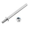 uxcell 15/64 Inch Diameter x 2.3 Inch Length Landing Gear Steel Axle Shaft Drive Axle with Nuts for RC Airplane - 6PCS view 3