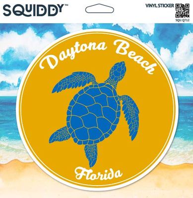 Daytona Beach Florida - Vinyl Sticker, 7 in