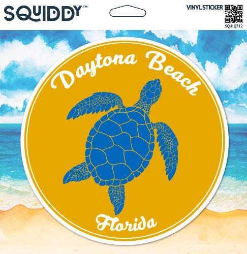 Daytona Beach Florida - Vinyl Sticker, 7 in