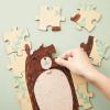 Blank Wooden Puzzle Pieces for Crafts - Blank Puzzle Pieces & Paintable Interlocking Cutouts - Bulk Set for DIY Crafts - 3 x 3.5 in, Brown MDF, Pack of 50 view 3