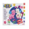 Simba Art and Fun 106326016 Unicorn Kneading Set, 4 x 50 g Clay, 2 x Unicorn Shape, Accessories, from 3 Years view 1