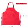 SATINIOR 8 Set Kids Apron and Chef Hat Set Kids Apron with 2 Pockets Adjustable for Boys Girl's Cooking Baking Painting view 2