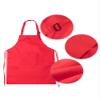 SATINIOR 8 Set Kids Apron and Chef Hat Set Kids Apron with 2 Pockets Adjustable for Boys Girl's Cooking Baking Painting view 3