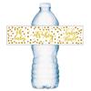 25 Gold Its a Boy Oh Baby Water Bottle Labels; Baby Shower Set of 25 Waterproof Water Bottle Stickers Wrappers Decorations; Gold and White. Made in USA view 2