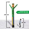 LookOurWay Air Dancers Inflatable Tube Man Attachment - 20 Feet Tall Wacky Waving Inflatable Dancing Tube Guy for Business Promotion - Blower Not Included - St. Patricks Day Themed - Leprechaun view 3