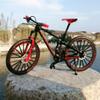 YEIBOBO ! Alloy Mini Downhill Mountain Bike Toy, Die-cast BMX Finger Bike Model for Collections (Black/Red) view 3