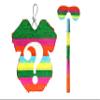 APINATA4U Fiesta Baby Onesie Pinata - Perfect for Gender Reveal Parties and Cinco de Mayo Themes - He or She? Boy or Girl? Seor or Seorita? Ideal Baby Shower Party Supplies! view 1