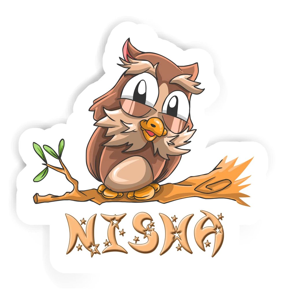 Nisha Owl Sticker (Large, 14x9.8 inch)