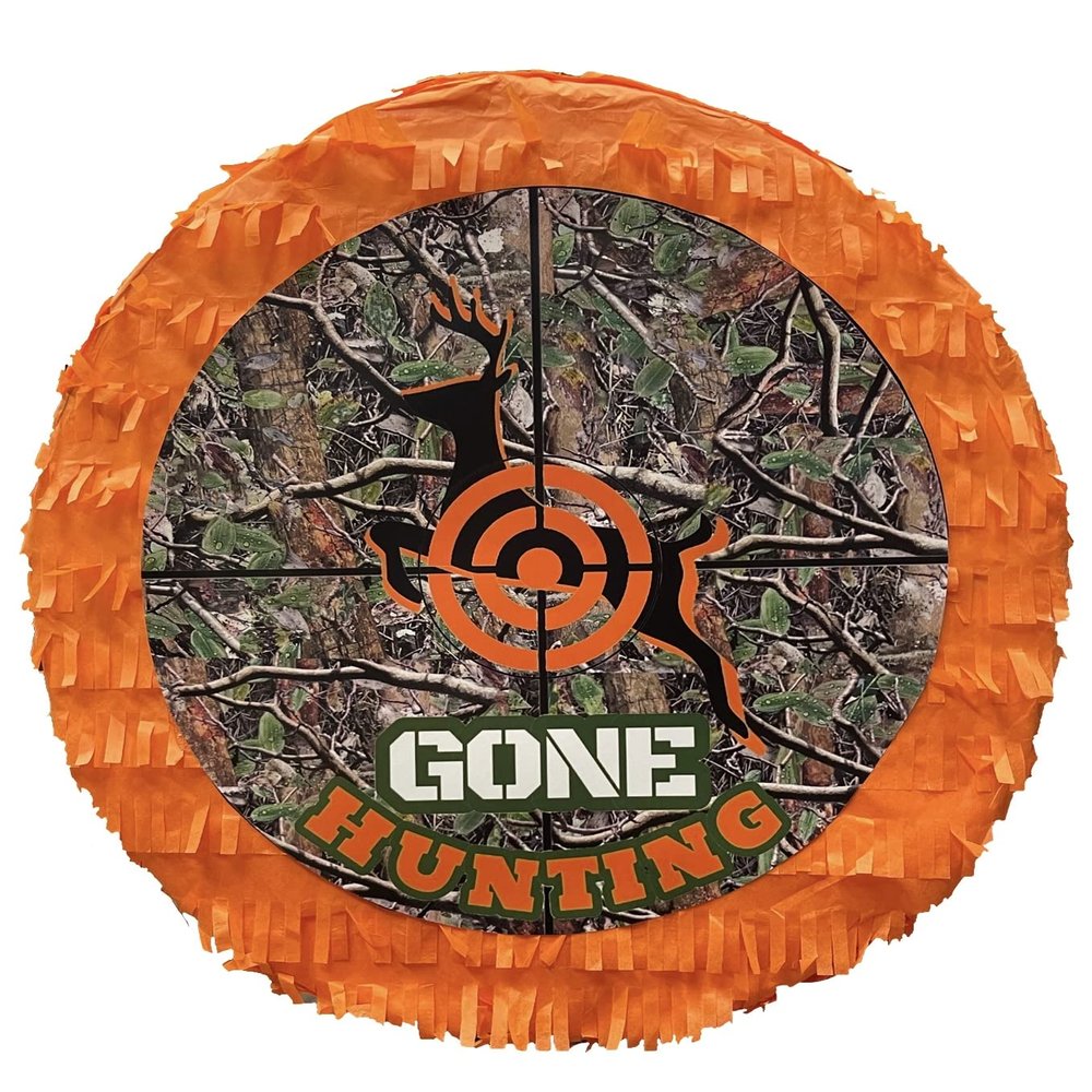 APINATA4U 16" Gone Hunting Piata- Camouflage Themed Fun for Your Oh Deer Hunting Birthday Party - Complete Supplies for a Memorable Celebration!