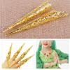 Fricgore Spare Parts, Chinese Ancient Long Nail Ring Fingernails Joint Armour Knuckle Finger Ring Cosplay Fancy Dress - (Color: 12cm) view 2