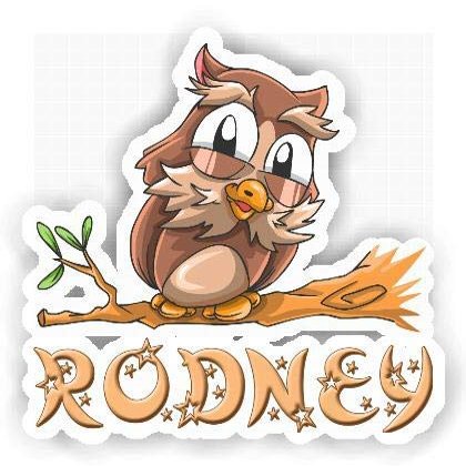 Rodney Owl Sticker (Large, 14x9.8 inch)