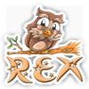 Rex Owl Sticker (Large, 14x9.8 inch) view 1