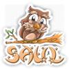 Saul Owl Sticker (Large, 14x9.8 inch) view 1