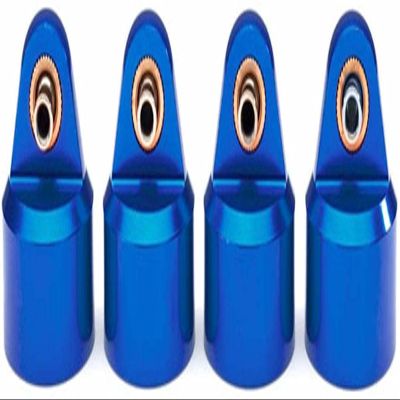 Traxxas 8964x Shock Caps, Aluminum (Blue-Anodized), Gt-maxx Shocks (4)