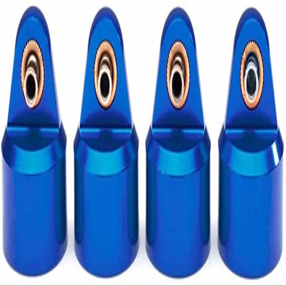 Traxxas 8964x Shock Caps, Aluminum (Blue-Anodized), Gt-maxx Shocks (4)