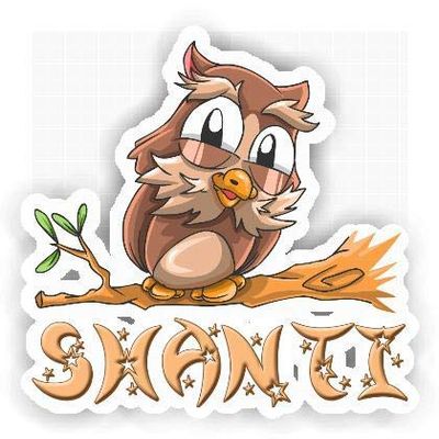 Shanti Owl Sticker (Large, 14x9.8 inch)