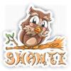 Shanti Owl Sticker (Large, 14x9.8 inch) view 1