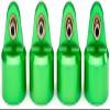 Traxxas TRA8964G Shock caps, aluminum (green-anodized), GT-Maxx sh view 1