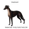 FLORMOON Animals Figure - Realistic Greyhound Dog Figurines - Early Educational Toys Science Project Christmas Birthday for Boys and Girls (Black) view 2