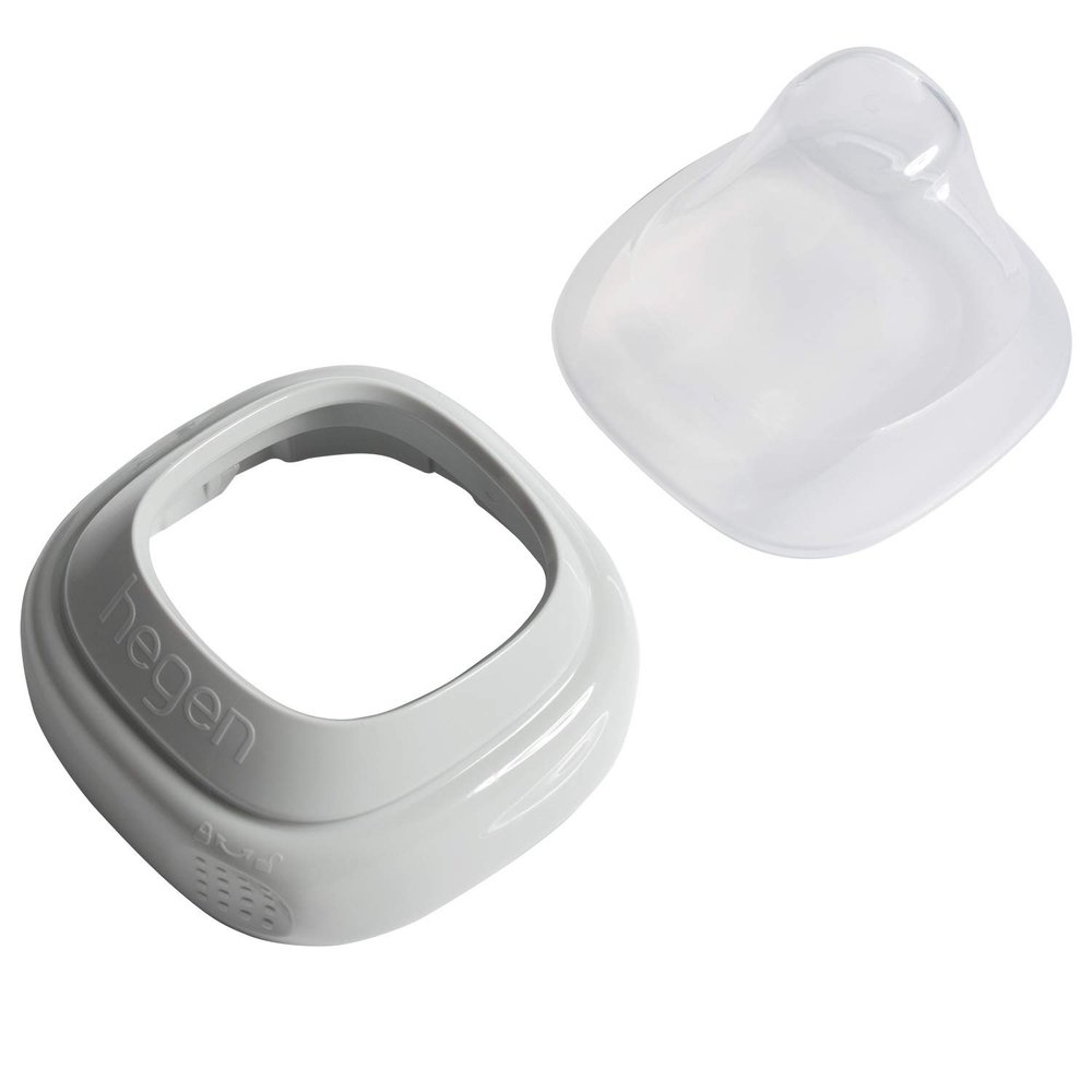 Hegen Baby Bottle Collar and Transparent Cover (Grey)