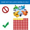 Gejoy 63 Pieces Game Replacement Marbles 3 Set Game Replacement Balls Compatible with Hungry Hippos, 57 Red and 6 Yellow Balls view 2