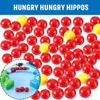 Gejoy 63 Pieces Game Replacement Marbles 3 Set Game Replacement Balls Compatible with Hungry Hippos, 57 Red and 6 Yellow Balls view 3