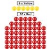 Gejoy 63 Pieces Game Replacement Marbles 3 Set Game Replacement Balls Compatible with Hungry Hippos, 57 Red and 6 Yellow Balls view 4