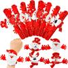 Blulu 20 Pieces Christmas Slap Bracelets Christmas Snap Bracelet Party Favors Xmas Slap Bands Include Santa Claus Snowman Reindeer Bear Xmas Decorations for Girls and Boys (Trendy) view 1